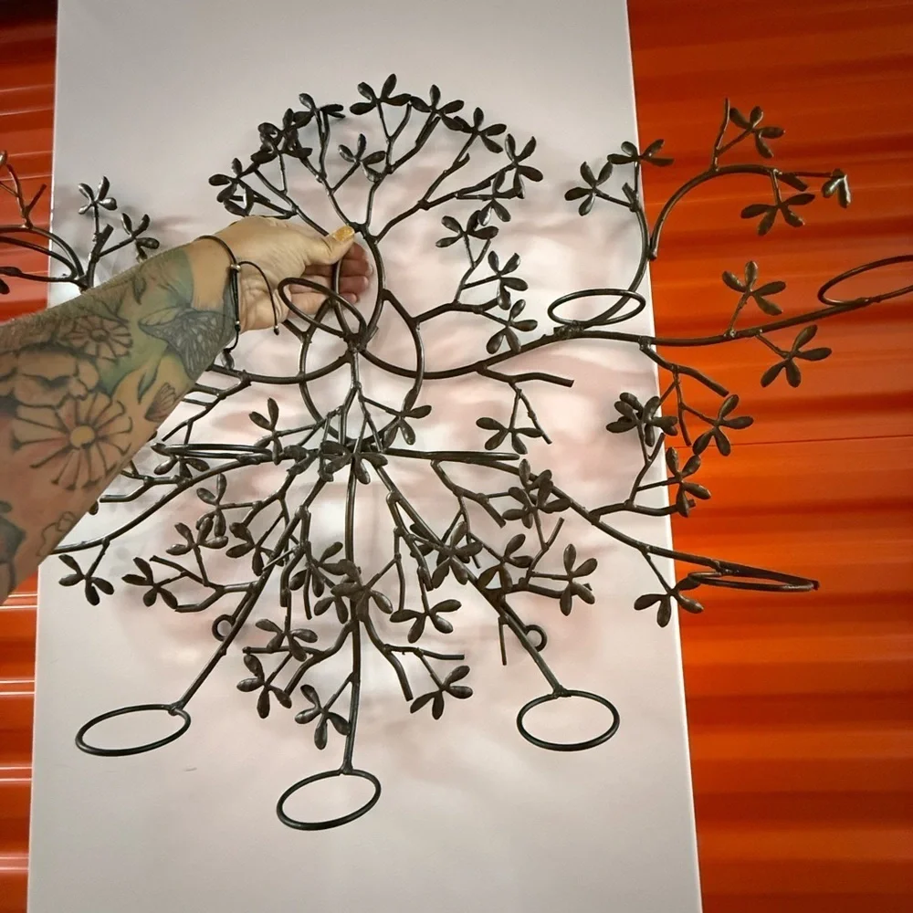 Metal Floral Wall Sculpture - Decorative Wall Art